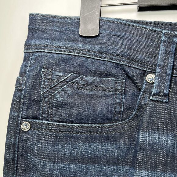 Buckle Black Skinny Jeans Womens Size 31x32 Blue Mid Rise Dark Wash Fit No. 76 - Picture 4 of 15